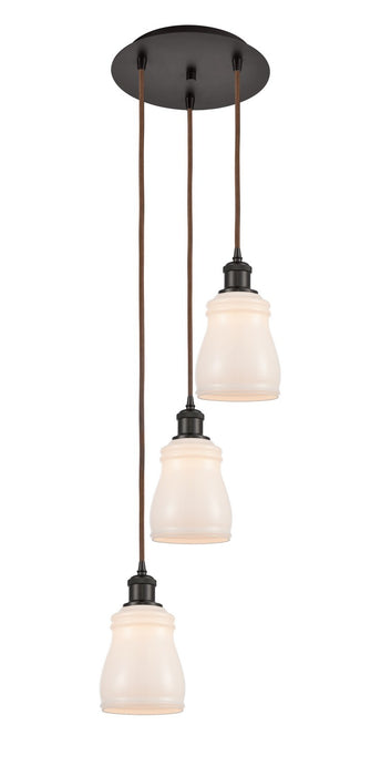Innovations 113B-3P-OB-G391 LED Pendant, Oil Rubbed Bronze
