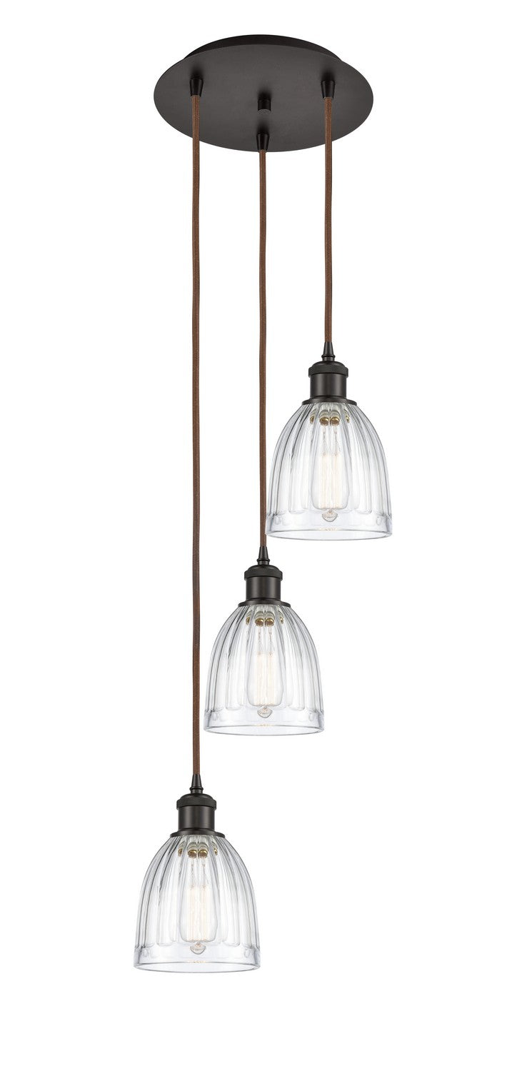 Innovations 113B-3P-OB-G442 LED Pendant, Oil Rubbed Bronze
