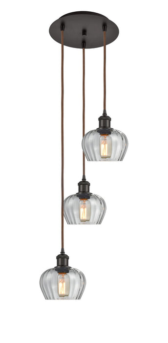 Innovations 113B-3P-OB-G92 LED Pendant, Oil Rubbed Bronze