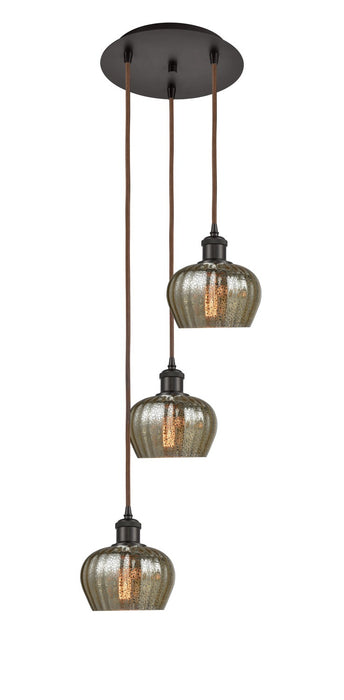 Innovations 113B-3P-OB-G96 LED Pendant, Oil Rubbed Bronze