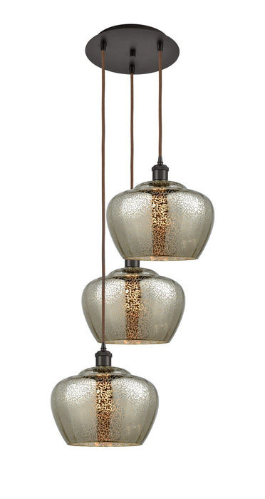 Innovations 113B-3P-OB-G96-L LED Pendant, Oil Rubbed Bronze