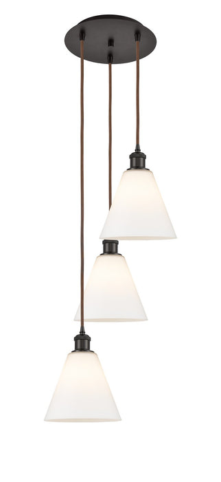 Innovations 113B-3P-OB-GBC-81 LED Pendant, Oil Rubbed Bronze