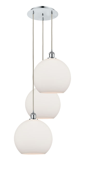 Innovations 113B-3P-PC-G121-12 LED Pendant, Polished Chrome