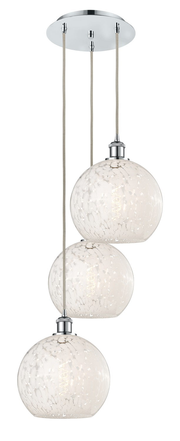 Innovations 113B-3P-PC-G1216-10WM LED Pendant, Polished Chrome