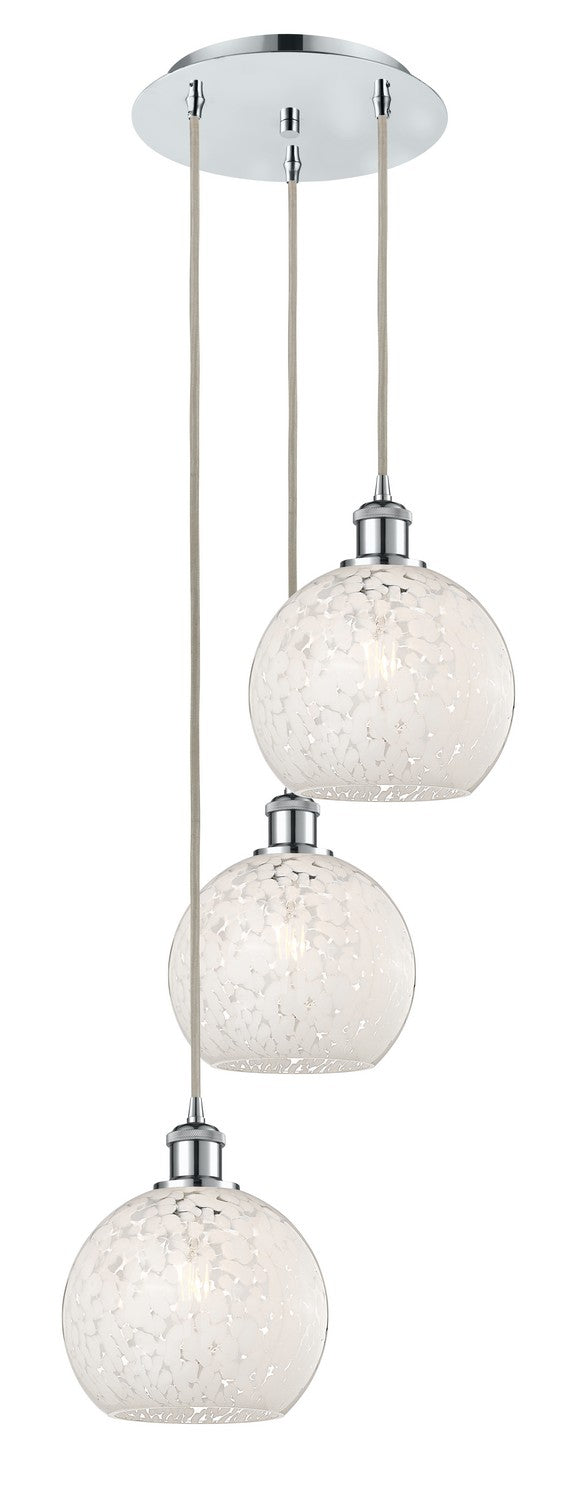 Innovations 113B-3P-PC-G1216-8WM LED Pendant, Polished Chrome