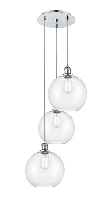 Innovations 113B-3P-PC-G122-10 LED Pendant, Polished Chrome