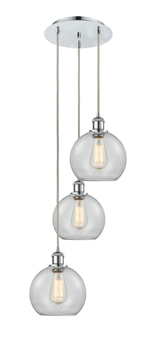 Innovations 113B-3P-PC-G122-8 LED Pendant, Polished Chrome