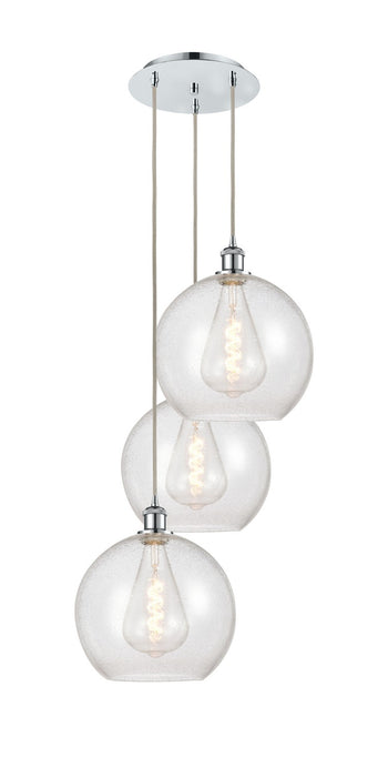 Innovations 113B-3P-PC-G124-12 LED Pendant, Polished Chrome