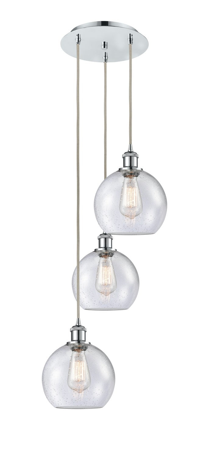 Innovations 113B-3P-PC-G124-8 LED Pendant, Polished Chrome