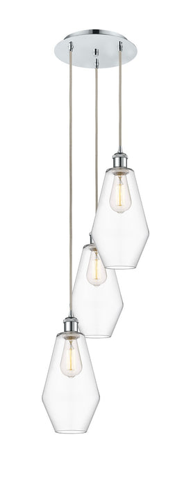 Innovations 113B-3P-PC-G652-7 LED Pendant, Polished Chrome