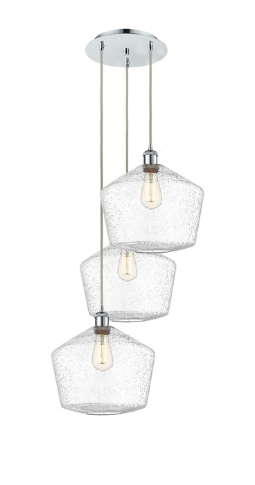 Innovations 113B-3P-PC-G654-12 LED Pendant, Polished Chrome