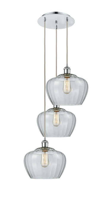 Innovations 113B-3P-PC-G92-L LED Pendant, Polished Chrome