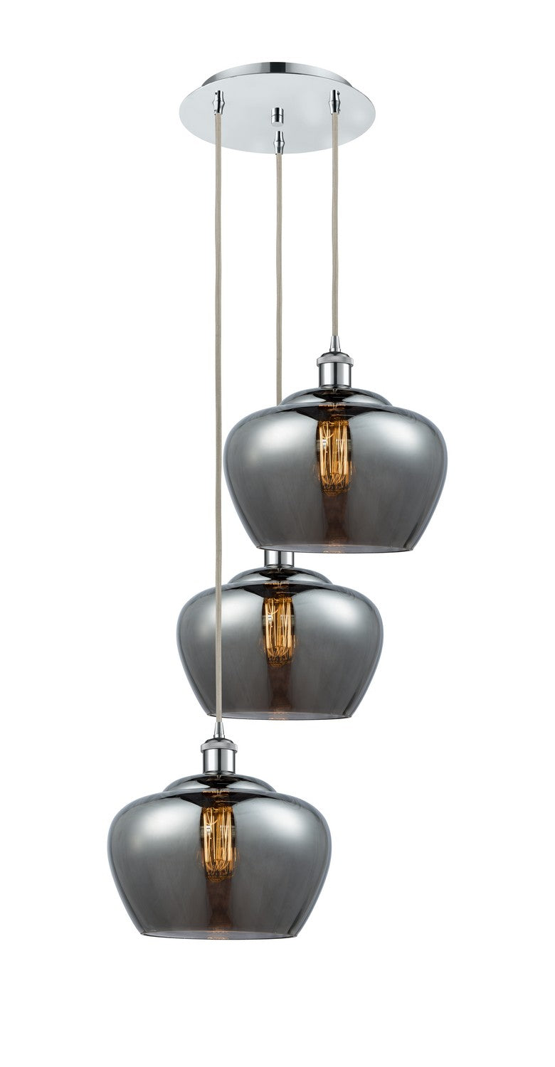 Innovations 113B-3P-PC-G93-L LED Pendant, Polished Chrome