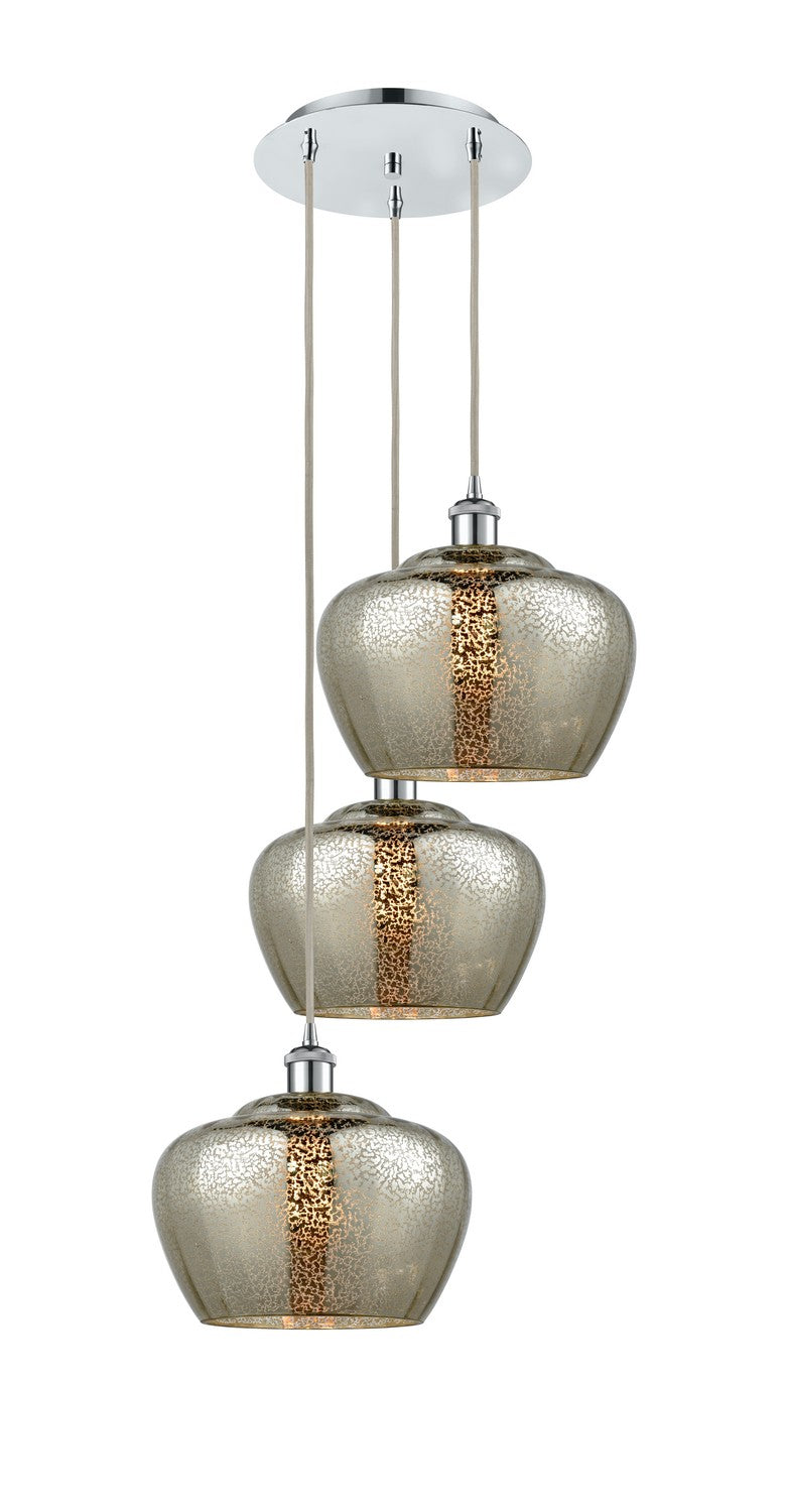 Innovations 113B-3P-PC-G96-L LED Pendant, Polished Chrome