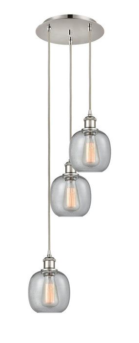 Innovations 113B-3P-PN-G104 LED Pendant, Polished Nickel