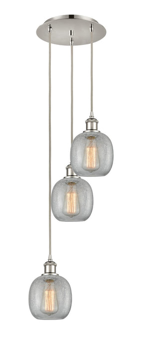 Innovations 113B-3P-PN-G105 LED Pendant, Polished Nickel