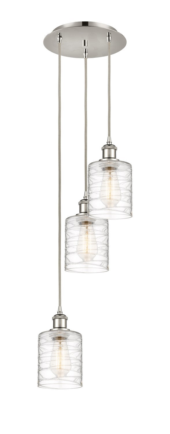 Innovations 113B-3P-PN-G1113 LED Pendant, Polished Nickel