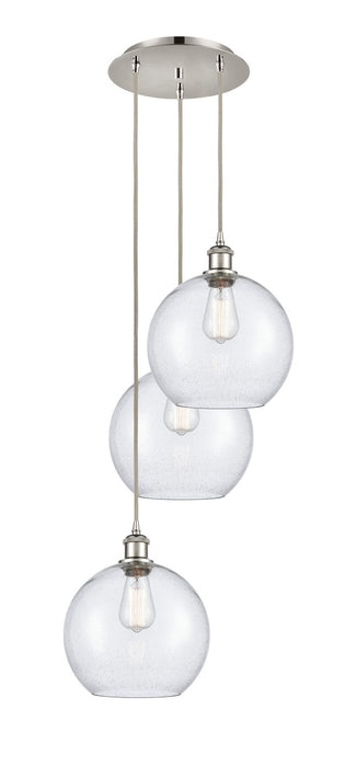 Innovations 113B-3P-PN-G124-10 LED Pendant, Polished Nickel