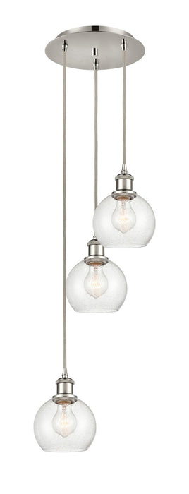 Innovations 113B-3P-PN-G124-6 LED Pendant, Polished Nickel