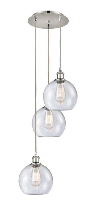 Innovations 113B-3P-PN-G124-8 LED Pendant, Polished Nickel