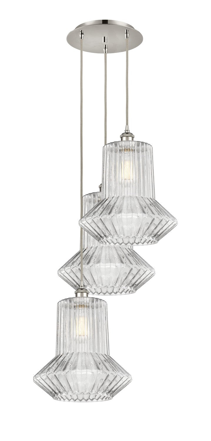 Innovations 113B-3P-PN-G212 LED Pendant, Polished Nickel