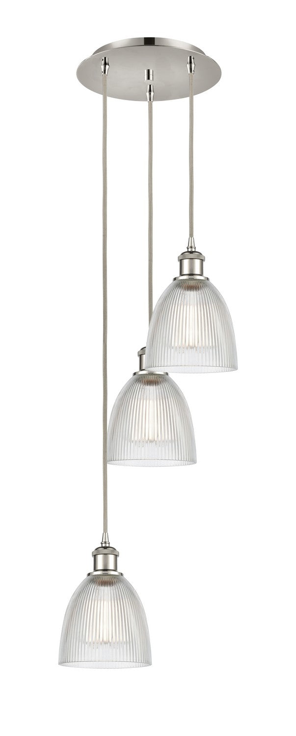 Innovations 113B-3P-PN-G382 LED Pendant, Polished Nickel