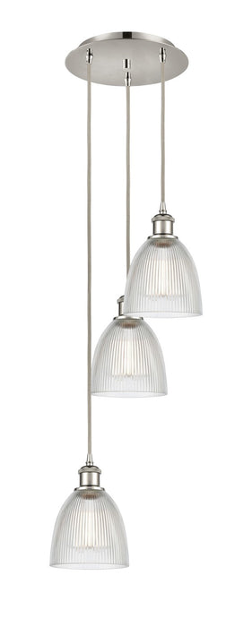 Innovations 113B-3P-PN-G382 LED Pendant, Polished Nickel