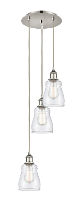 Innovations 113B-3P-PN-G392 LED Pendant, Polished Nickel