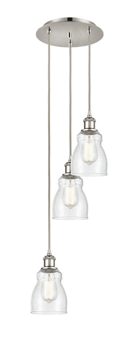 Innovations 113B-3P-PN-G394 LED Pendant, Polished Nickel