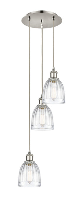 Innovations 113B-3P-PN-G442 LED Pendant, Polished Nickel