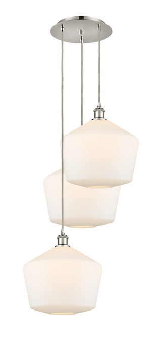 Innovations 113B-3P-PN-G651-12 LED Pendant, Polished Nickel