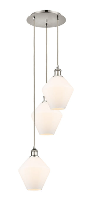 Innovations 113B-3P-PN-G651-8 LED Pendant, Polished Nickel