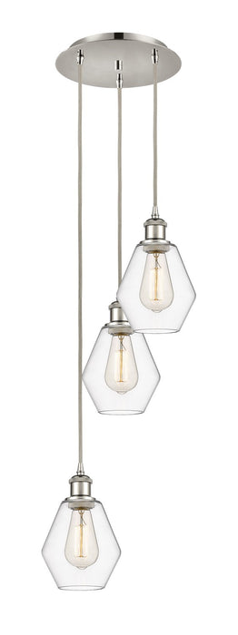 Innovations 113B-3P-PN-G652-6 LED Pendant, Polished Nickel