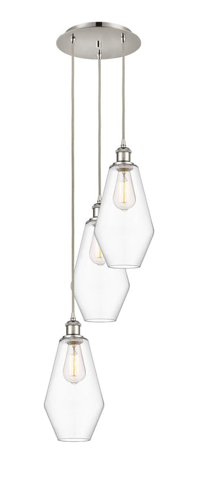 Innovations 113B-3P-PN-G652-7 LED Pendant, Polished Nickel