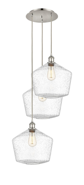 Innovations 113B-3P-PN-G654-12 LED Pendant, Polished Nickel