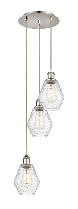 Innovations 113B-3P-PN-G654-6 LED Pendant, Polished Nickel