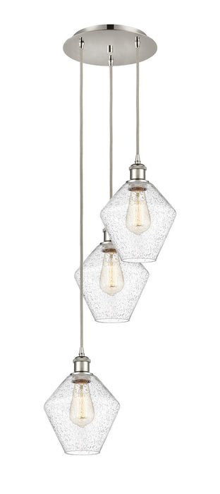 Innovations 113B-3P-PN-G654-8 LED Pendant, Polished Nickel