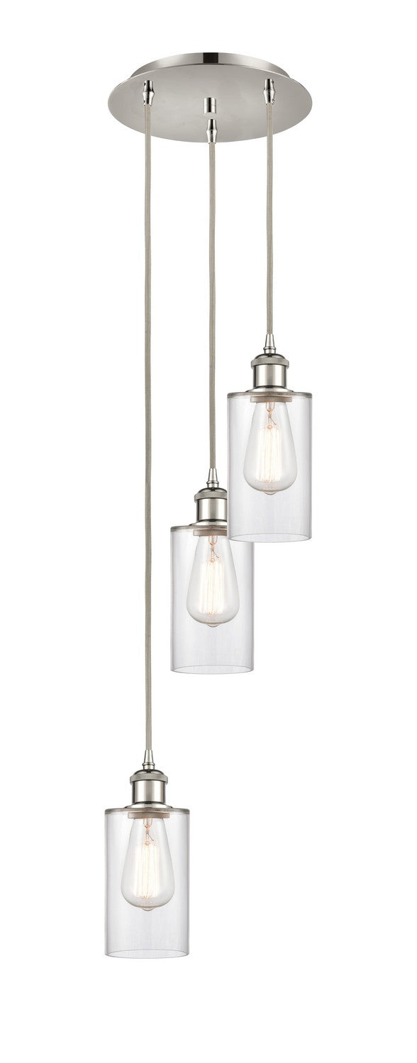 Innovations 113B-3P-PN-G802 LED Pendant, Polished Nickel