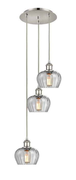 Innovations 113B-3P-PN-G92 LED Pendant, Polished Nickel