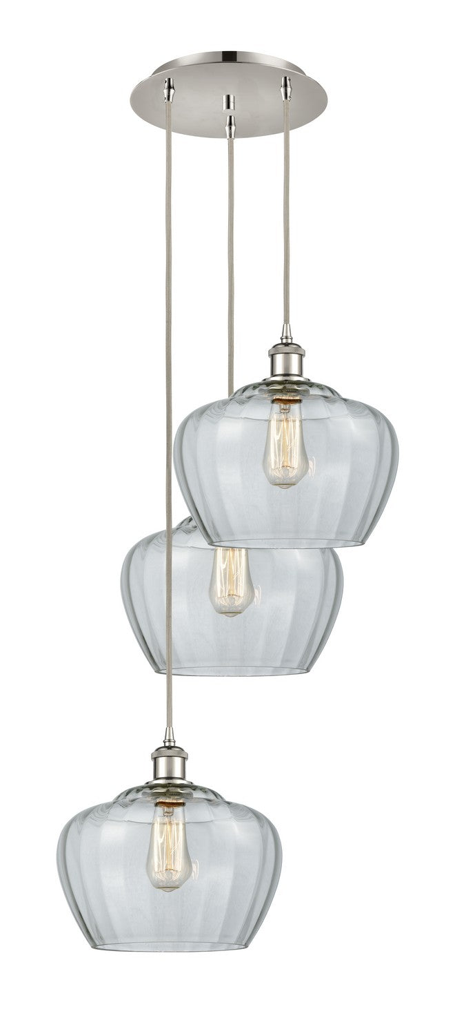 Innovations 113B-3P-PN-G92-L LED Pendant, Polished Nickel