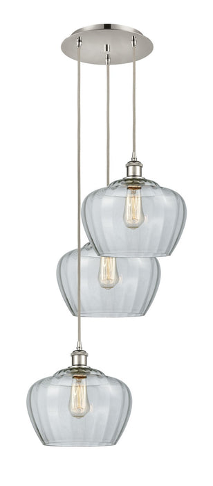 Innovations 113B-3P-PN-G92-L LED Pendant, Polished Nickel