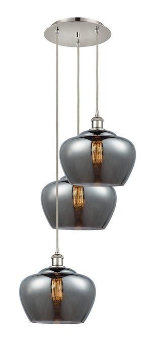 Innovations 113B-3P-PN-G93-L LED Pendant, Polished Nickel