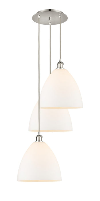 Innovations 113B-3P-PN-GBD-121 LED Pendant, Polished Nickel