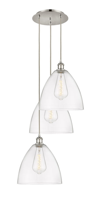 Innovations 113B-3P-PN-GBD-122 LED Pendant, Polished Nickel