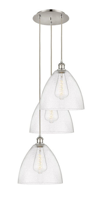 Innovations 113B-3P-PN-GBD-124 LED Pendant, Polished Nickel