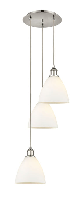 Innovations 113B-3P-PN-GBD-751 LED Pendant, Polished Nickel