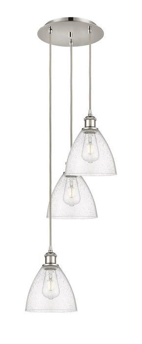 Innovations 113B-3P-PN-GBD-754 LED Pendant, Polished Nickel