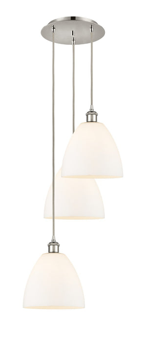 Innovations 113B-3P-PN-GBD-91 LED Pendant, Polished Nickel