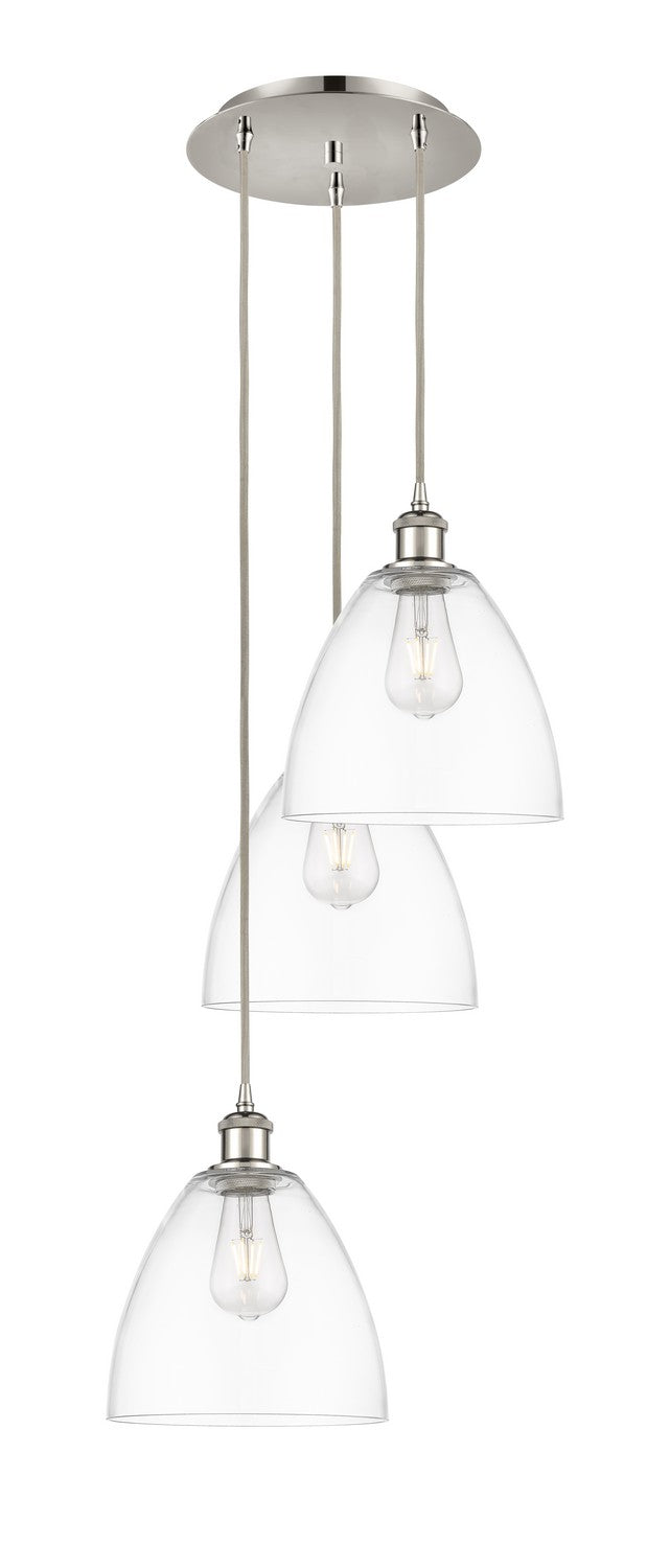 Innovations 113B-3P-PN-GBD-92 LED Pendant, Polished Nickel