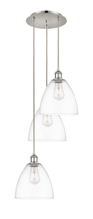 Innovations 113B-3P-PN-GBD-92 LED Pendant, Polished Nickel